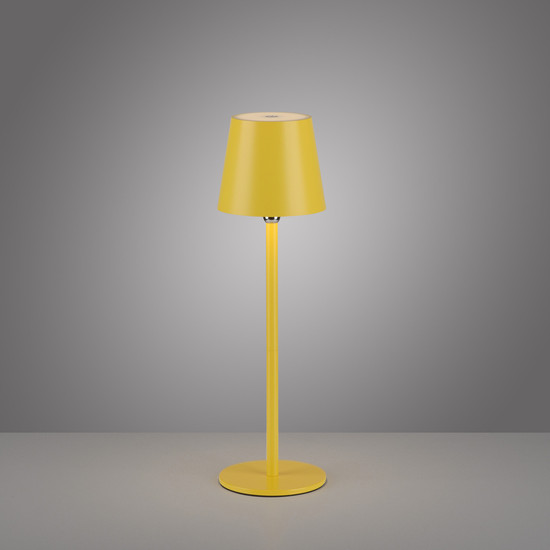 JUST LIGHT BOTERIA LED AKKU-Tischleuchte Warmweiss Dimmbar 2,5W gelb IP54 19251-81