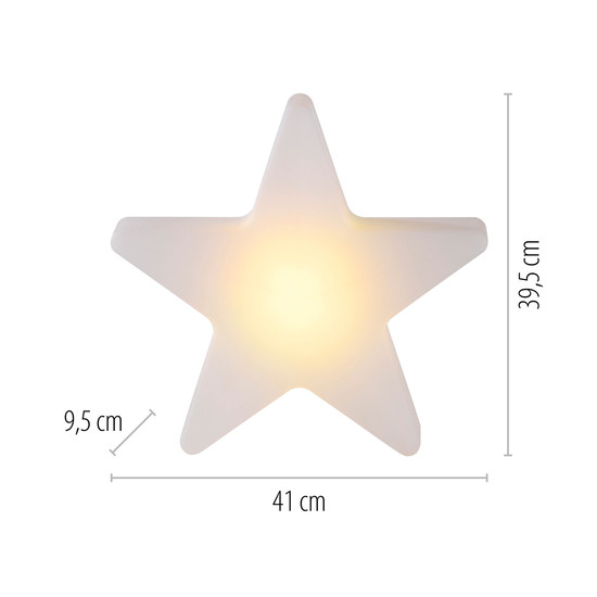 JUST LIGHT AKKU STAR LED AKKU-Leuchte CCT Dimmbar 2W weiss IP44 19290-16