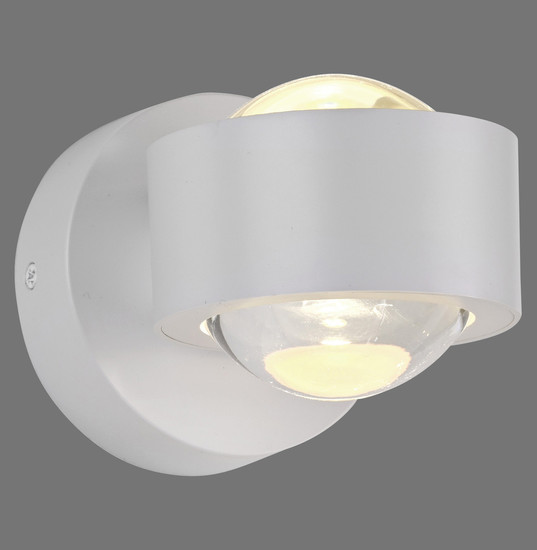 JUST LIGHT AKKU-CHIA LED AKKU-Wandleuchte Warmweiss Dimmbar 2W 2-fach weiss 19330-16