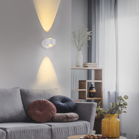 JUST LIGHT AKKU-CHIA LED AKKU-Wandleuchte Warmweiss Dimmbar 2W 2-fach weiss 19330-16