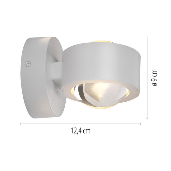 JUST LIGHT AKKU-CHIA LED AKKU-Wandleuchte Warmweiss Dimmbar 2W 2-fach weiss 19330-16