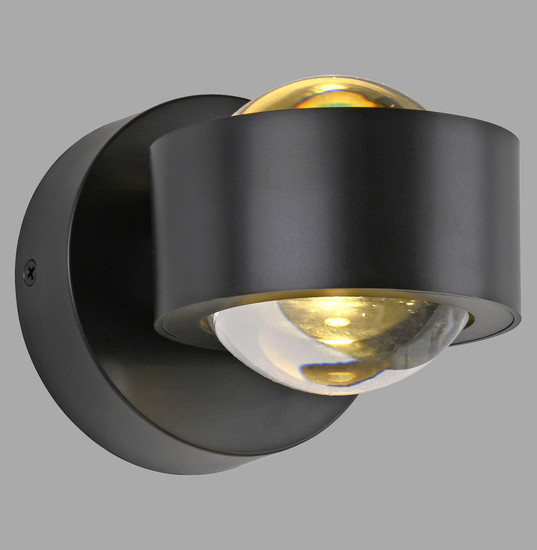 JUST LIGHT AKKU-CHIA LED AKKU-Wandleuchte Warmweiss Dimmbar 2W 2-fach schwarz 19330-18
