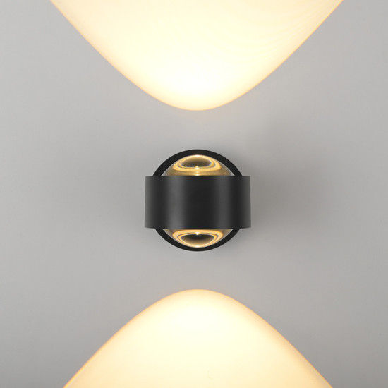 JUST LIGHT AKKU-CHIA LED AKKU-Wandleuchte Warmweiss Dimmbar 2W 2-fach schwarz 19330-18