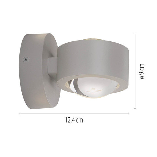 JUST LIGHT AKKU-CHIA LED AKKU-Wandleuchte Warmweiss Dimmbar 2W 2-fach Sandbrise 19330-39