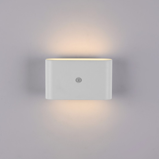 JUST LIGHT AKKU ZIDDY LED AKKU-Wandleuchte Warmweiss 3W 2-fach weiss IP44 19475-16