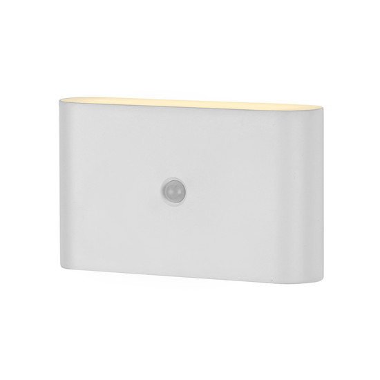 JUST LIGHT AKKU ZIDDY LED AKKU-Wandleuchte Warmweiss 3W 2-fach weiss IP44 19475-16