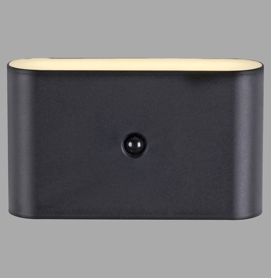 JUST LIGHT AKKU ZIDDY LED AKKU-Wandleuchte Warmweiss 3W 2-fach schwarz IP44 19475-18