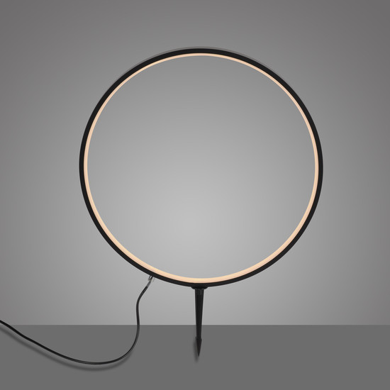 JUST LIGHT ZIRKULU LED Erdspießleuchte Warmweiss 3,1W schwarz IP65 19511-18
