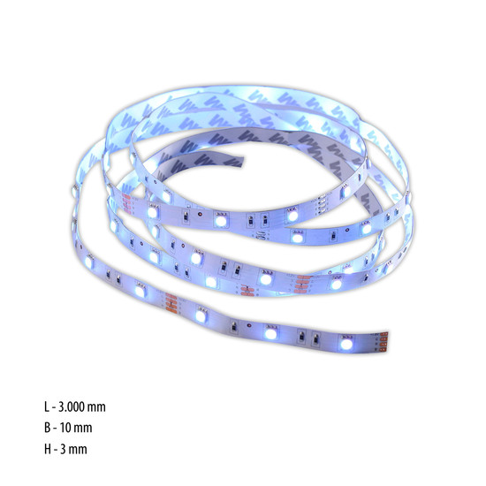 JUST LIGHT TEANIA LED Lichtstreifen RGB Dimmbar 16,2W weiss 81209-70