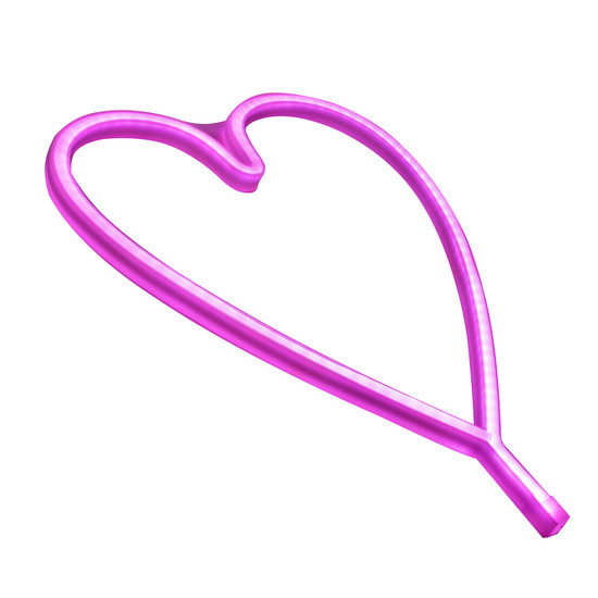 JUST LIGHT NEON-HERZ LED Neon-LED-Bild pink 7W pink 85020-87