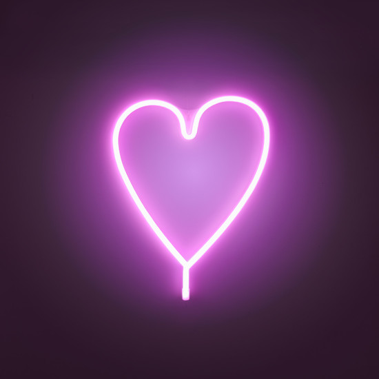 JUST LIGHT NEON-HERZ LED Neon-LED-Bild pink 7W pink 85020-87