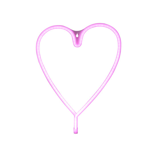 JUST LIGHT NEON-HERZ LED Neon-LED-Bild pink 7W pink 85020-87