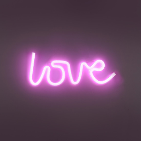 JUST LIGHT NEON-LOVE LED Neon-LED-Bild pink 6,5W pink 85021-87