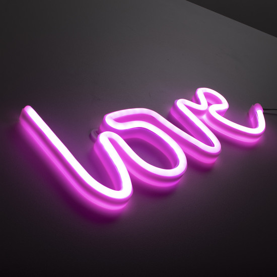 JUST LIGHT NEON-LOVE LED Neon-LED-Bild pink 6,5W pink 85021-87