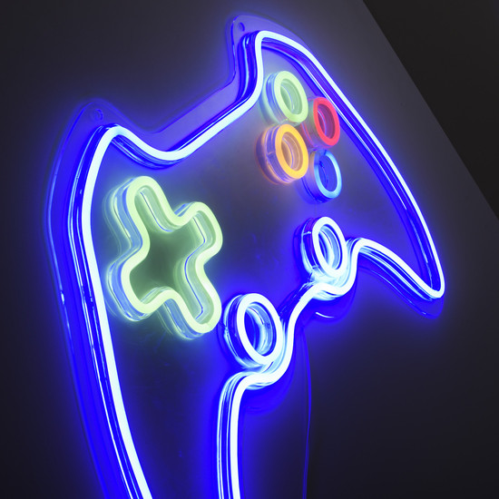 JUST LIGHT NEON-GAMER LED Neon-LED-Bild blau,grün,rot,orange 6,5W multicolor 85022-70