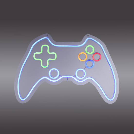 JUST LIGHT NEON-GAMER LED Neon-LED-Bild blau,grün,rot,orange 6,5W multicolor 85022-70
