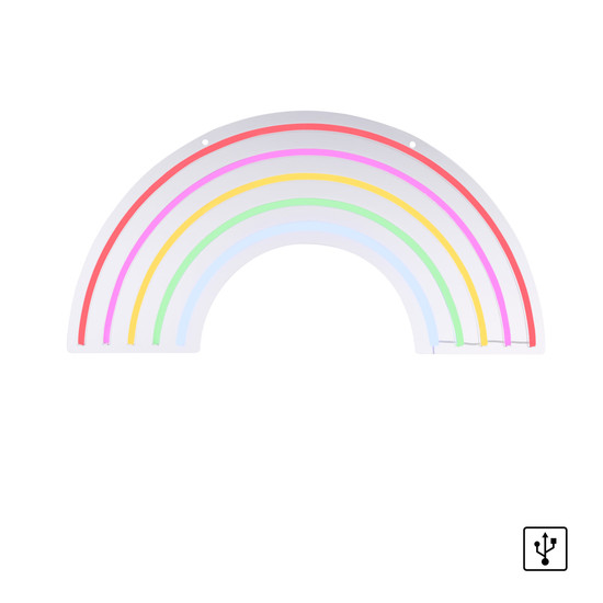JUST LIGHT NEON-RAINBOW LED Neon-LED-Bild bunt 8,5W multicolor 85024-70