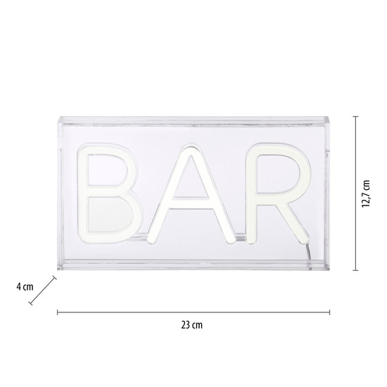 JUST LIGHT NEON-BAR LED Neon-LED-Bild weiß 7,5W weiss 85026-16