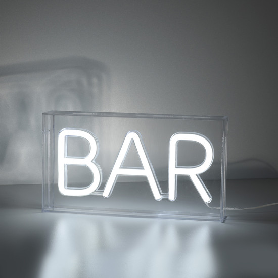 JUST LIGHT NEON-BAR LED Neon-LED-Bild weiß 7,5W weiss 85026-16