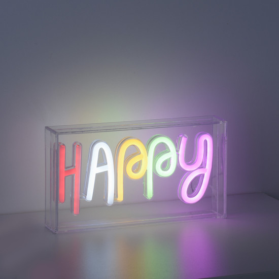 JUST LIGHT NEON-HAPPY LED Neon-LED-Bild bunt 6,5W multicolor 85027-70