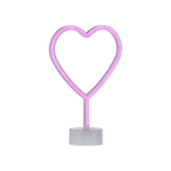 JUST LIGHT NEON-HERZ LED Neon-LED-Bild pink 1W pink 85028-87