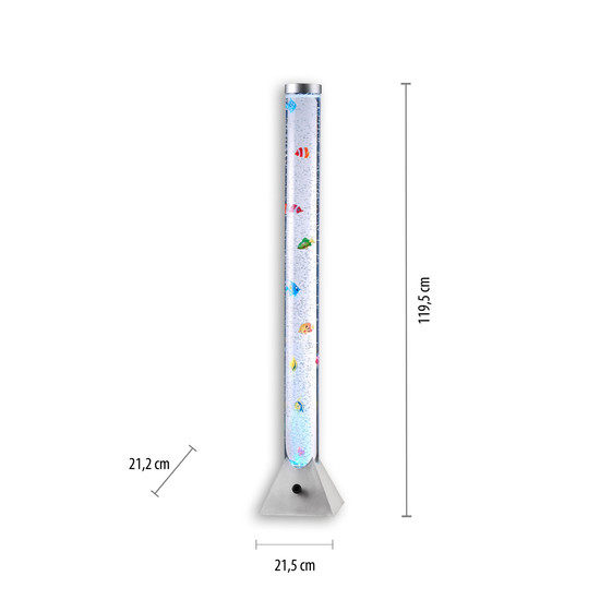 JUST LIGHT AVA LED Wassersäule RGB 0,72W 12-fach stahl 85106-55