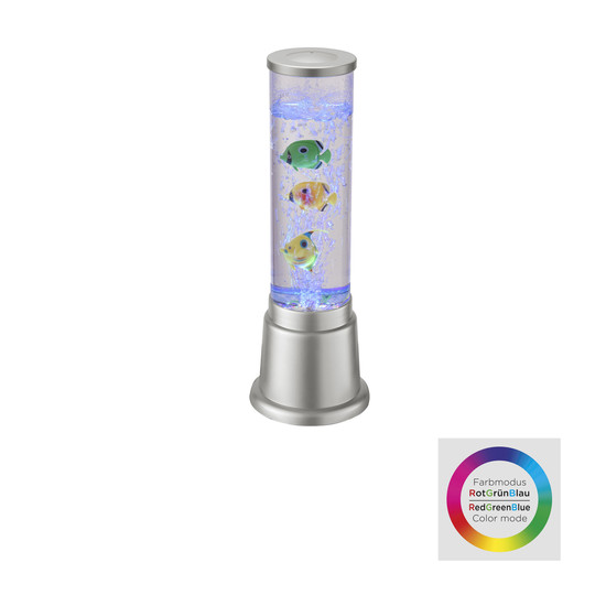 JUST LIGHT AVA LED Wassersäule RGB 0,6W 12-fach silber 85127-21