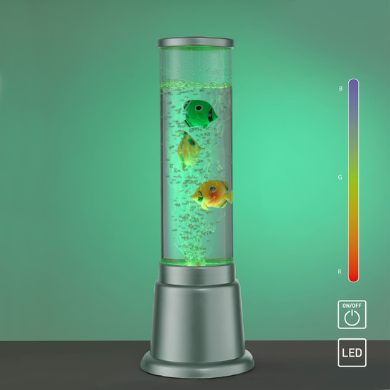 JUST LIGHT AVA LED Wassersäule RGB 0,6W 12-fach silber 85127-21