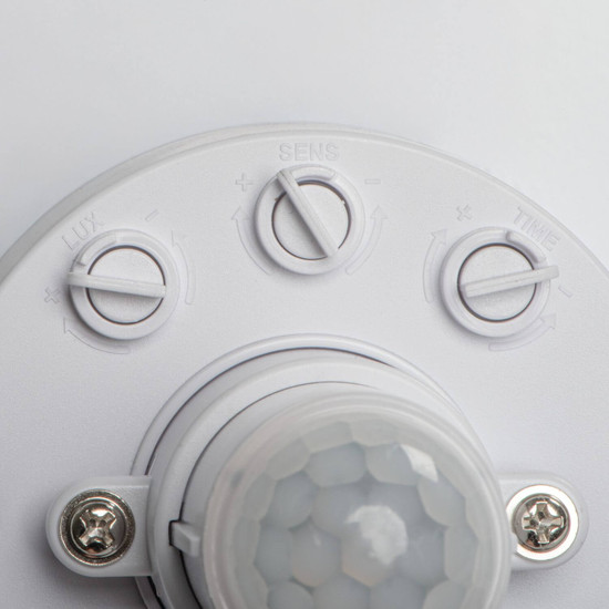 Kanlux LED Deckenleuchte Fogler 12W neutralweiss 4000K Bewegungsmelder Weiß Metall Ø28cm 18122
