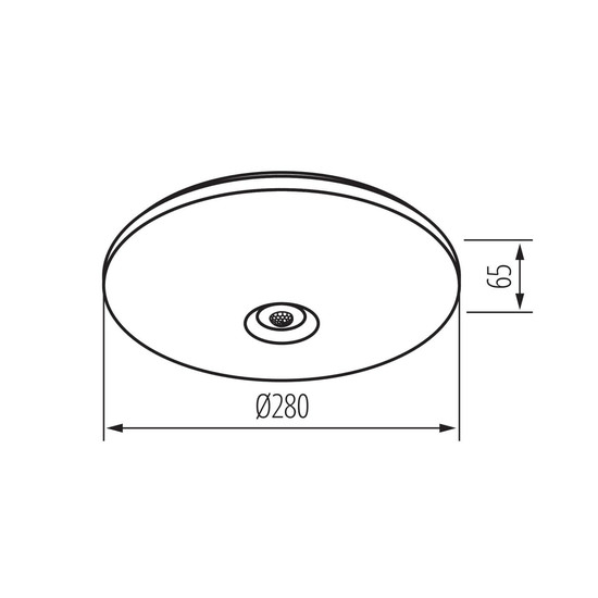 Kanlux LED Deckenleuchte Fogler 12W neutralweiss 4000K Bewegungsmelder Weiß Metall Ø28cm 18122