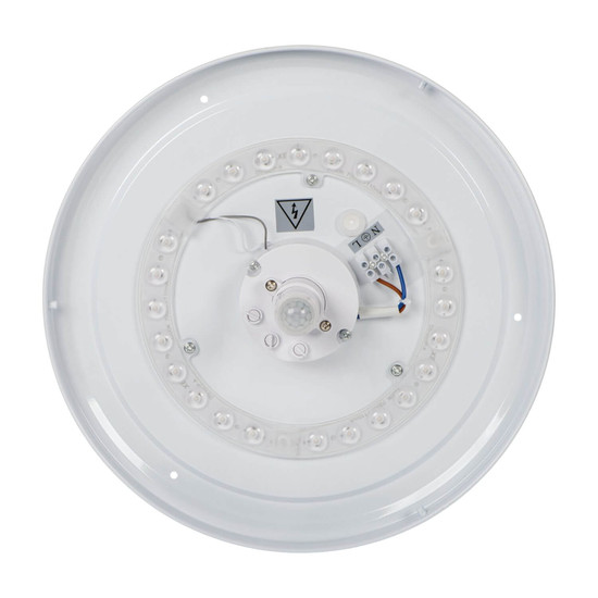 Kanlux LED Deckenleuchte Fogler 17W neutralweiss 4000K Bewegungsmelder Weiß Metall Ø33cm 18123