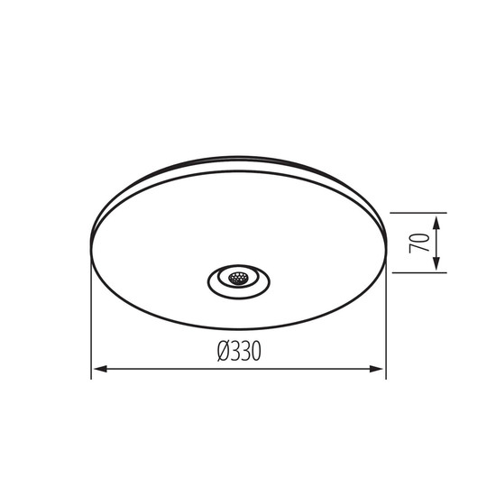 Kanlux LED Deckenleuchte Fogler 17W neutralweiss 4000K Bewegungsmelder Weiß Metall Ø33cm 18123