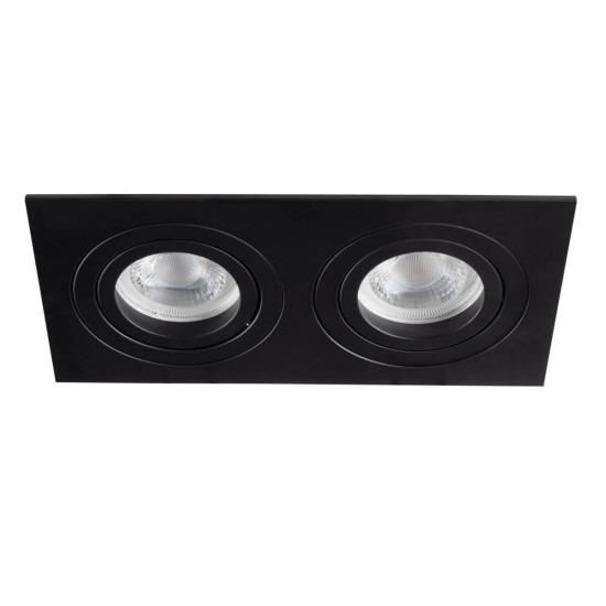 Kanlux Deckenleuchte SEIDY Gx5,3 Schwarz Matt 2x 19459