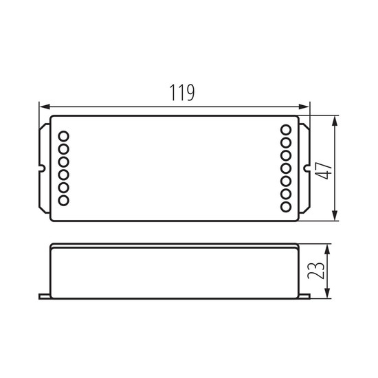Kanlux Controller für LED Streifen 12-48V RGB+CCT Funk 22151