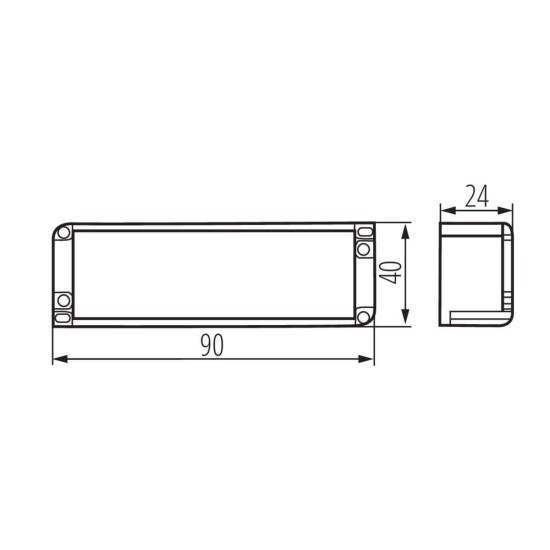 Kanlux Elektronischer Transformator DRIVE LED Weiß 23861