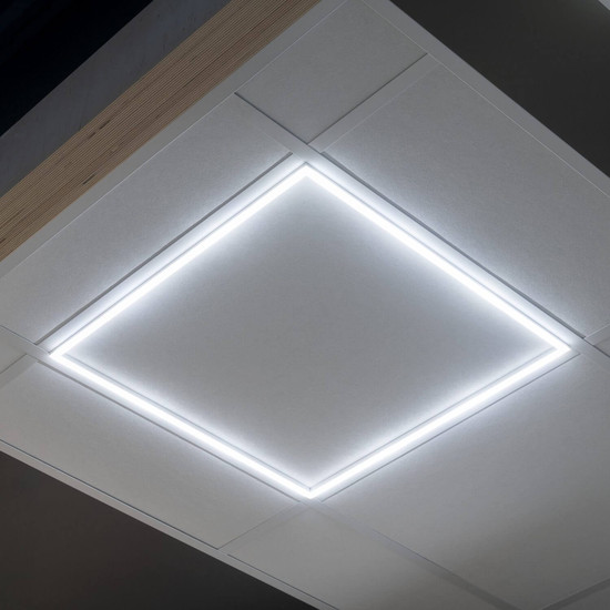 Kanlux LED Panel Avar 32W CCT warm-/neutral-/tageslichtweiss 3000K/4000K/6500K Weiß Aluminium 59x59cm 26779