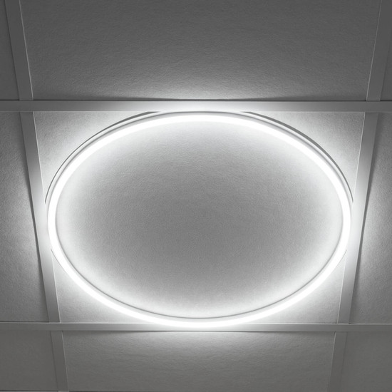 Kanlux LED Panel Avar 40W neutralweiss 4000K Weiß Aluminium Ø59cm 26785