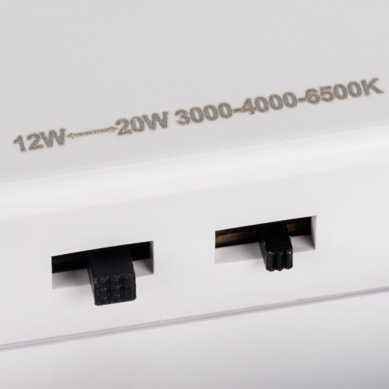 Kanlux LED Deckenleuchte Varso 20W einstellbar CCT warm-/neutral-/tageslichtweiss 3000K/4000K/6500K Bewegungsmelder IP54 Weiß Ø28cm 26987