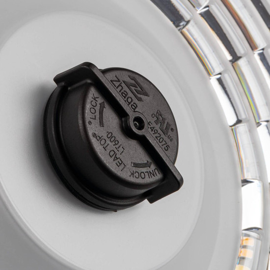 Kanlux LED Hallenstrahler HB Pro 200W CCT neutral-/tageslichtweiss 4000K/5000K/6500K dimmbar IP65 Schwarz Aluminium Ø31cm 27168