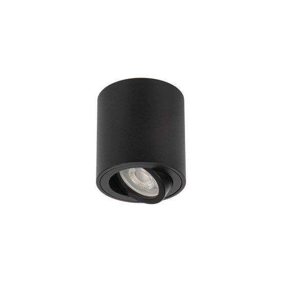 Kanlux Aufbaustrahler Bord GU10 Schwarz Aluminium Ø8cm 28785