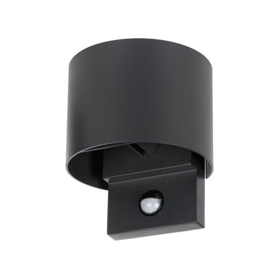 Kanlux LED Außenwandleuchte Reka 7W neutralweiss 4000K Bewegungsmelder IP54 Graphit Aluminium 14x12cm 28995