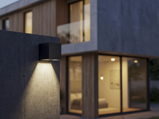 Kanlux LED Solar-Wandleuchte Reka 3W CCT warm-/neutral-/tageslichtweiss 3000K/4000K/6500K Bewegungsmelder Akku IP65 Graphit Aluminium 10x10cm 28996