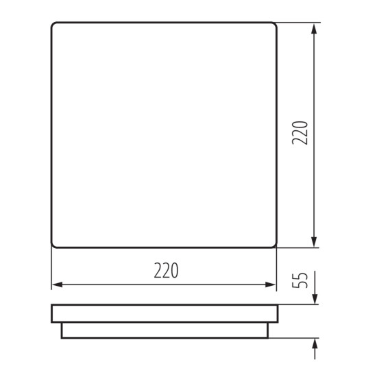 Kanlux 32946 BENO LED Deckenleuchte 18W 4000K Neutralweiss IP54 Sensor