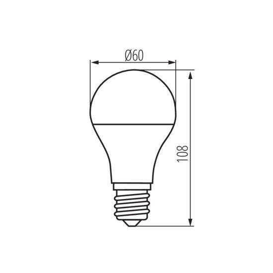 Kanlux Lampe XLED A60 MIRROR E27 33515