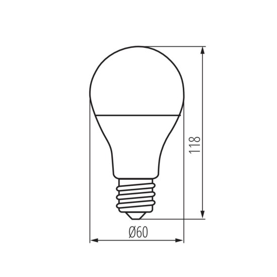 Kanlux Lampe SMART E27 Weiß 9W 33641