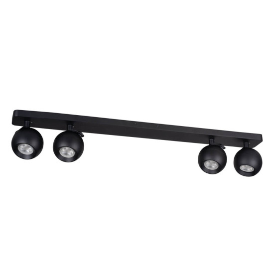 Kanlux Wand-Deckenleuchte GALOBA GU10 Schwarz 4x 33681