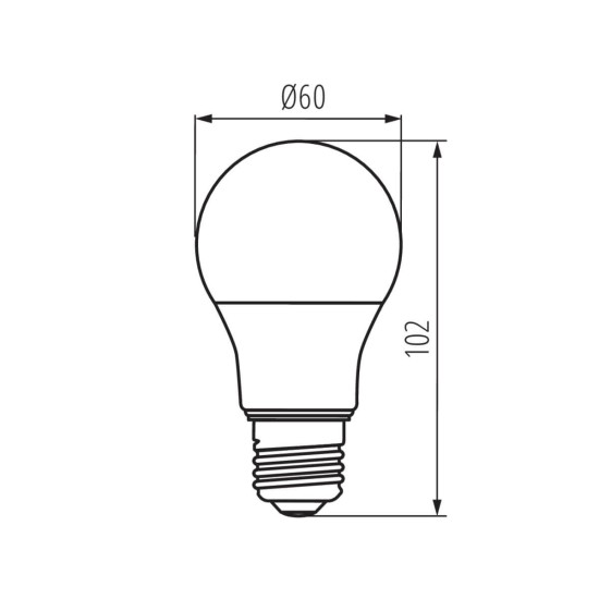Kanlux Lampe IQ-LED A60 E27 Weiß 7.2W 33714