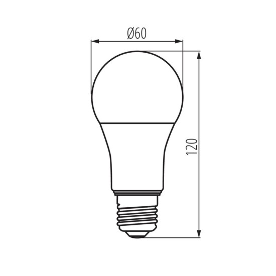 Kanlux Lampe IQ-LED A60 E27 Weiß 9.6W 33717