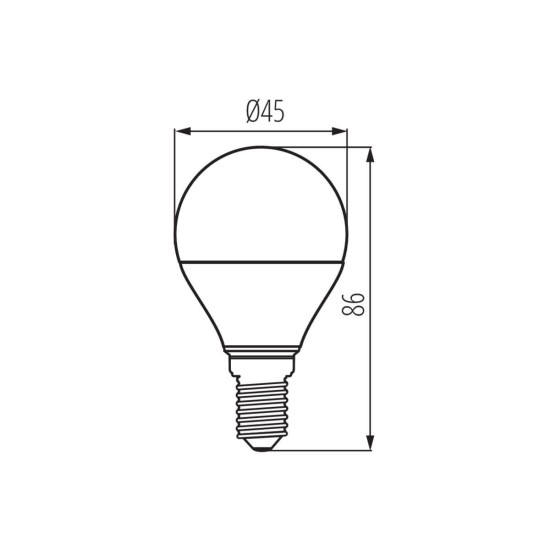 Kanlux Lampe IQ-LED G45 E14 Weiß 7.2W 33740