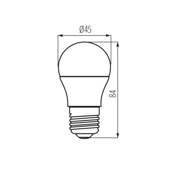 Kanlux Lampe IQ-LED G45 E27 Weiß 7.2W 33744